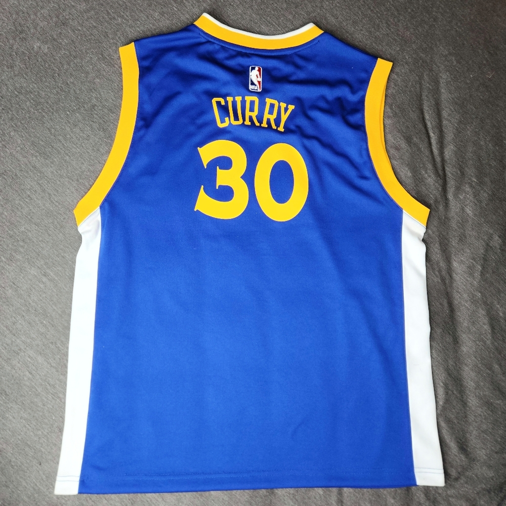 Adidas Steph Curry Golden StTe Warriors NBA Finals Swingman Jersey X-Large - Picture 2 of 3